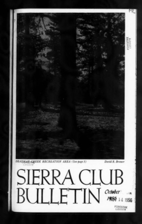Sierra Club Bulletin 1956 Vol 41 No 8 October cover